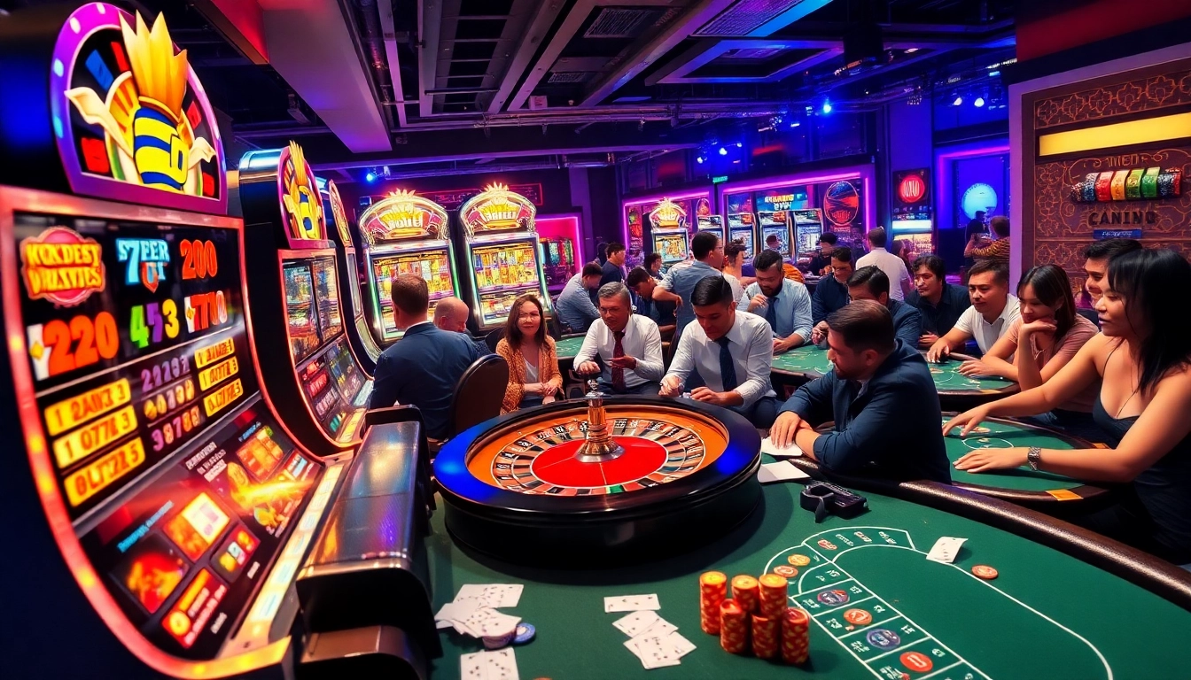 Experience the thrill of casino gaming with cm88.men; vibrant tables and players immersed in action.