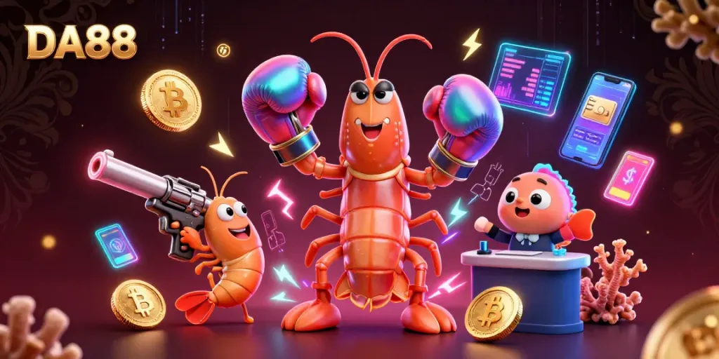 Compete for crypto winnings with DA88 in an electrifying casino scene!