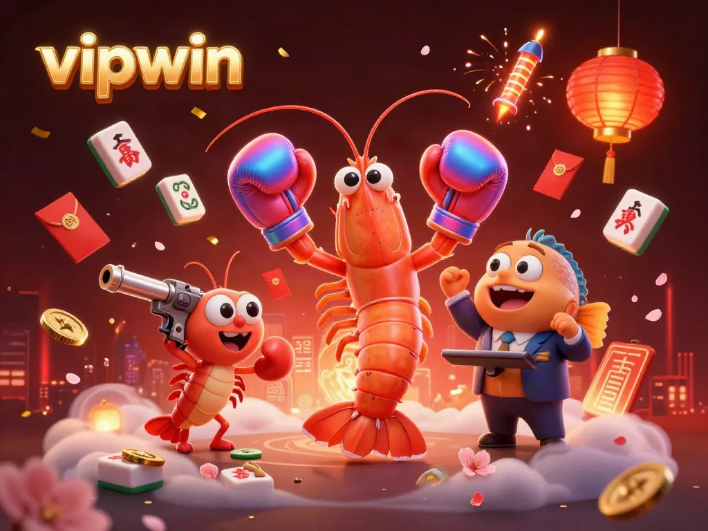 Experience thrilling gameplay at vipwin with vibrant 3D characters and festive decorations.