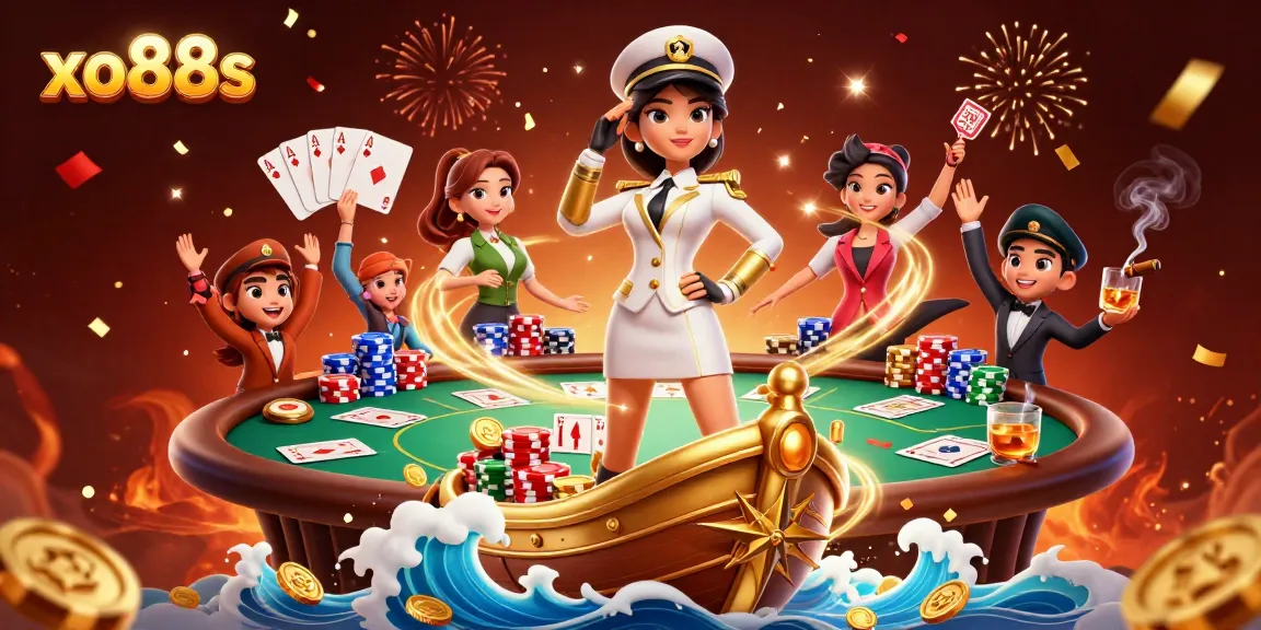 Experience the thrill of xo88s with an immersive poker scene featuring exciting casino elements.