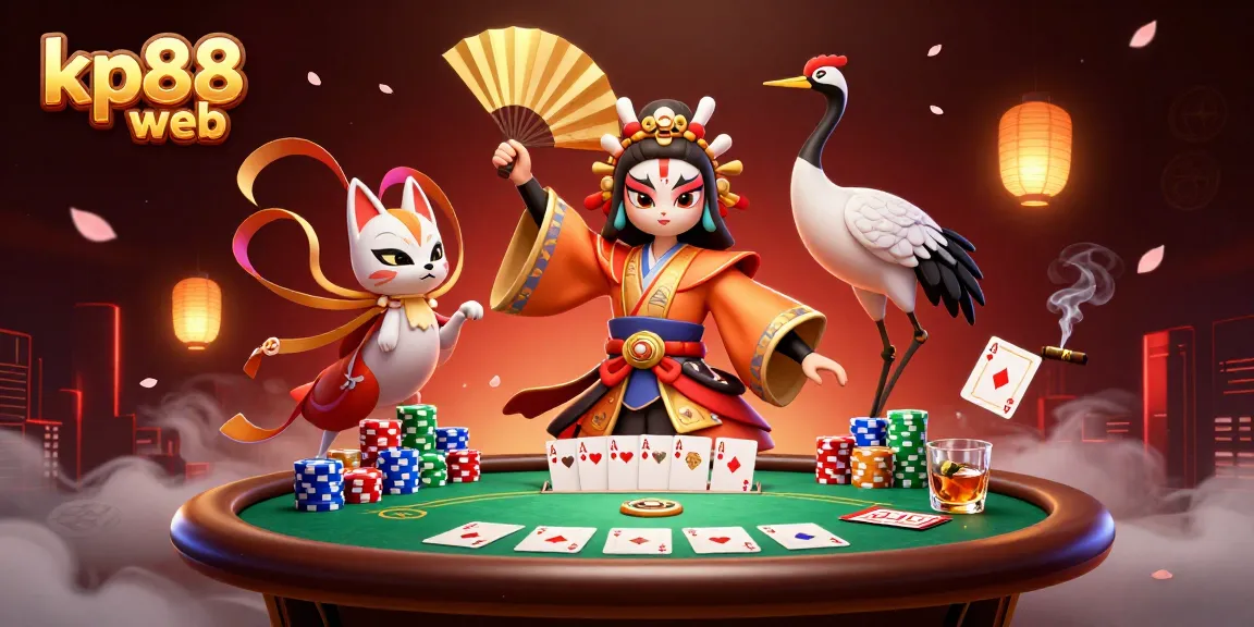 Engage in thrilling games at kp88 web with vibrant poker visuals and dynamic characters.