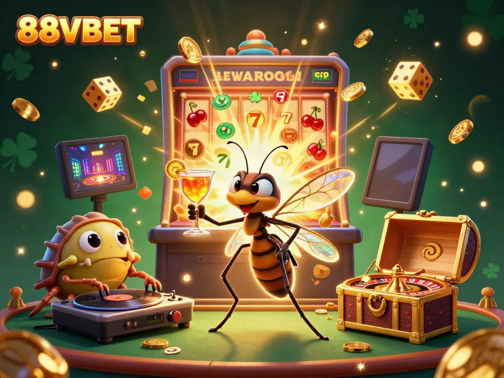 Engage with the vibrant 88VBET casino scene featuring thrilling characters and vibrant games.