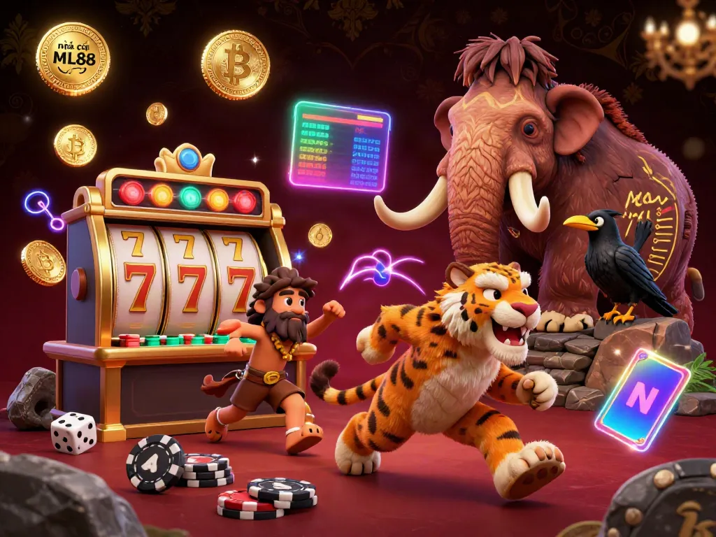Experience the thrilling action at nhà cái ML88, featuring engaging slot games with vivid characters and rich casino elements.