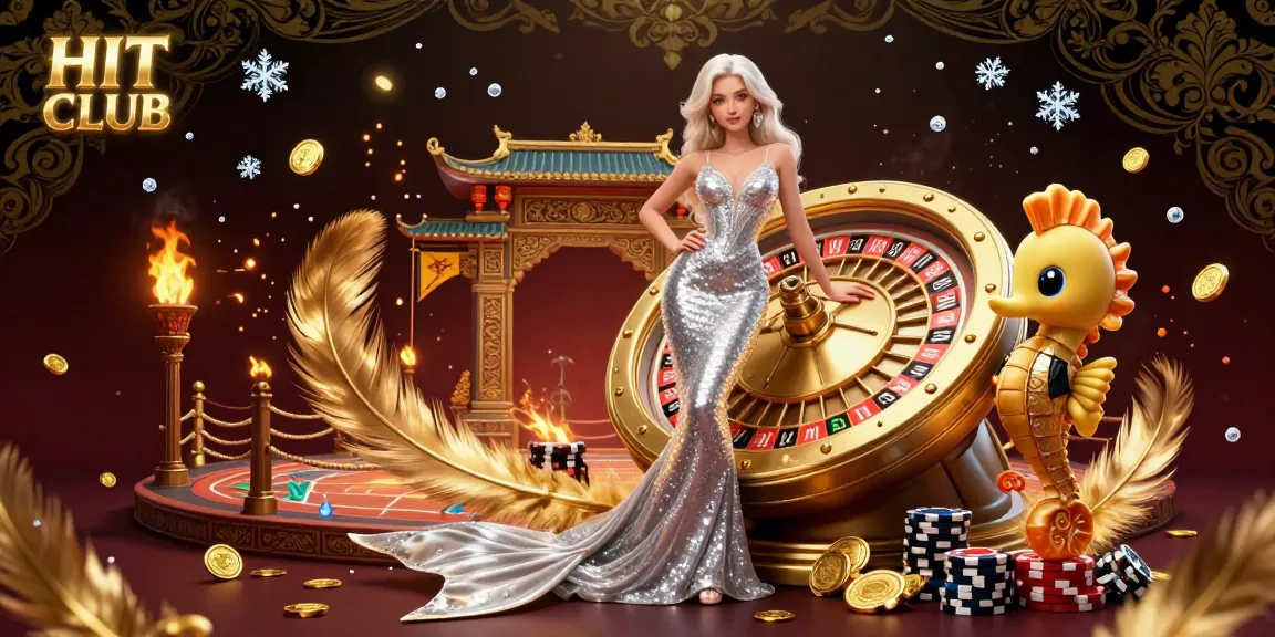 Experience HIT CLUB excitement with a captivating scene of casino glamour and lively atmosphere.