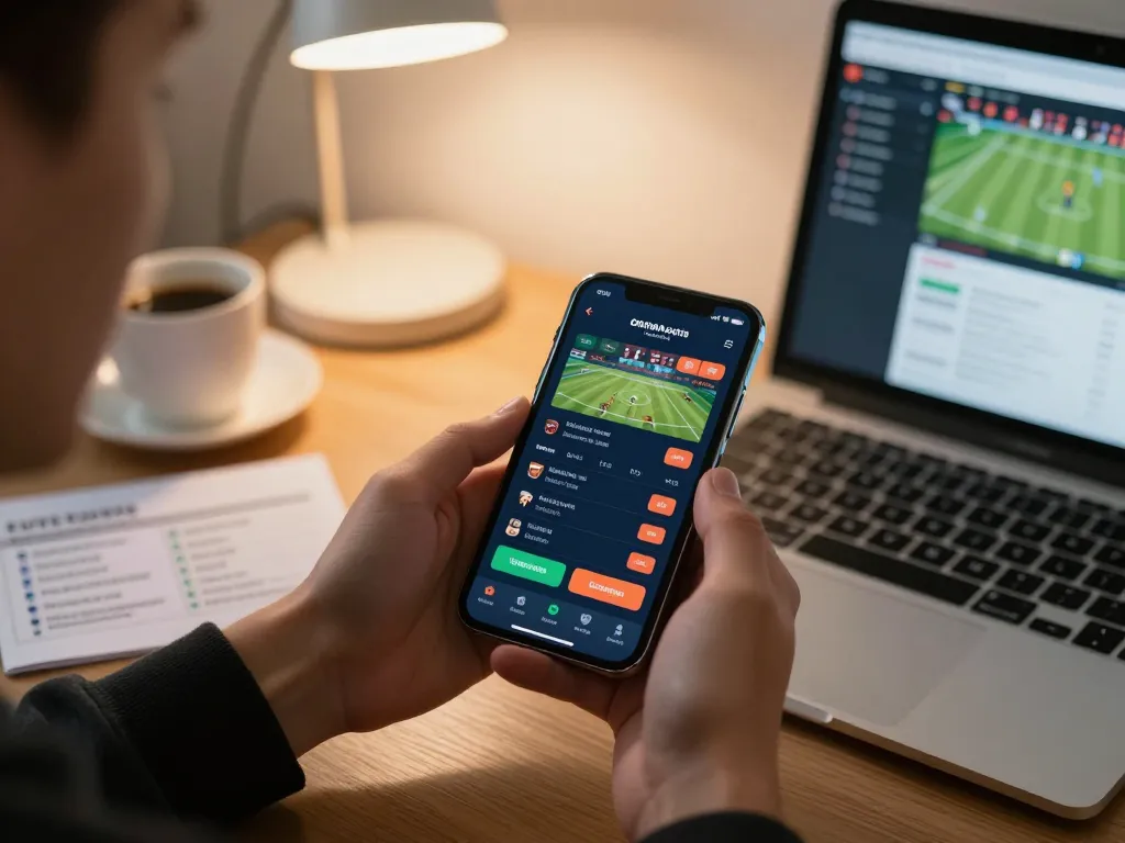 Engaging sports betting experience on torxentertainment app from a comfortable home setting.