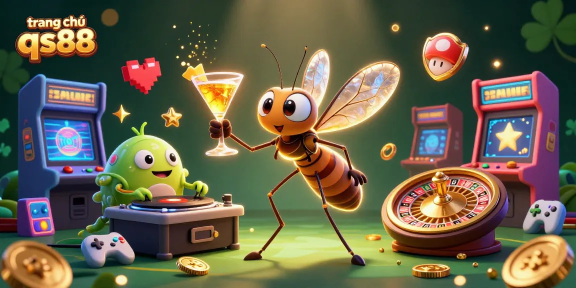 Engage with the vibrant scene showcasing the trang chủ qs88 casino experience through fun and interactive characters.