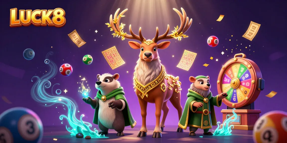LUCK8 illuminates the excitement of lottery gameplay with vibrant dynamic elements and enchanting illustrations.